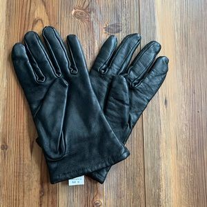 Black Unisex Gloves In Excellent Condition Size 10